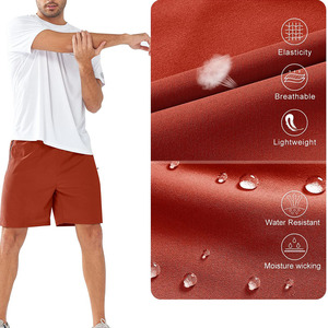 Shorts de baseball haute performance en tissu polyester, style urbain, couleur unie, pour hommes - Product Image 5