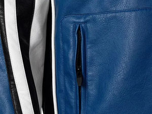 Veste de moto en cuir pour homme, vêtements de moto, veste de course imperméable pour homme, en peau de mouton - Product Image 6