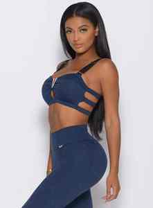 Conjunto de yoga deportivo personalizado de 2 piezas sexy para mujer-Sujetador deportivo y mallas Ropa de gimnasio para mujeres activas - Product Image 6