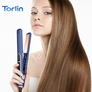 เครื่องหนีบผมไทเทเนียม Torlin Electric LCD Digital (160-260) เทคโนโลยี PTC 100W ป้องกันความร้อนสูงเกิน ร้อนเร็ว สีเทา สำหรับใช้ในบ้านและโรงแรม - Product Image 5