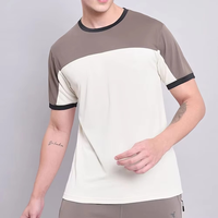 T-shirt Homme Slim Anti-Plis en Polyester/Coton Personnalisé pour la Gymnastique, Fabrication Hawk Eye Sports (Vérifié PayPal)