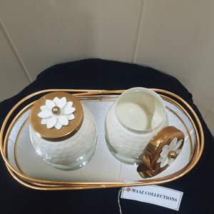 Wholesale Customizable <b>Gold</b> <b>Tray</b> Metal Dry Fruit Jar Large Plate for Home Storage & Food for Custom Designs - Product Image 1