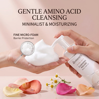 Mousse nettoyante douce aux acides aminés, marque privée personnalisée, pour peaux sensibles, nettoyage en profondeur des pores, hydratante, 100 ml