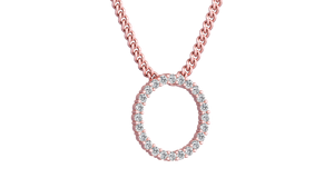 Conjunto de collar y pendientes de diamantes redondos personalizables, joyería fina para fiesta de Mantra Diamond - Product Image 2