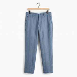 Pantalon d'été pour homme en mélange lin-coton, respirant, décontracté et élégant, OEM ODM, vente en gros, usine, marque privée, faible MOQ - Product Image 2