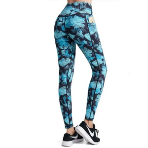 Leggings Deportivos OEM Personalizados de Cintura Alta con Efecto Levanta Glúteos, Antibacterianos, Tejidos, con Bolsillo Lateral, para Verano y Running - Product Image 6