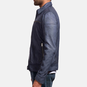 Chaqueta de cuero de piel de oveja personalizada para hombre de alta calidad New Star Evinced Style OEM ODM Chaquetas de cuero de diseñador del fabricante - Product Image 4