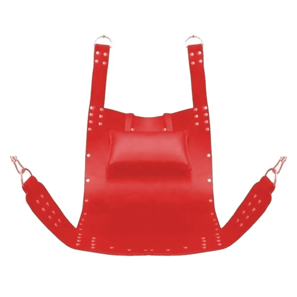 FREE SHIPPING Heavy Duty Red Leather Sex Swing Sling