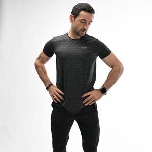 T-shirt graphique à manches longues pour homme Momentum, 100% coton, respirant, imprimé 3D, motifs unis et logo - Product Image 4