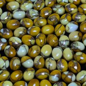 Kingman พลอยสีเหลืองเทอร์ควอยซ์จากน้ำผึ้งธรรมชาติ8X10มม. หลวมสำหรับทำเครื่องประดับรูปไข่หายากคุณภาพเรียบ - Product Image 3