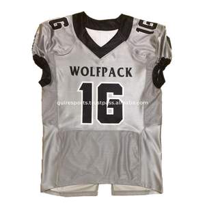 Vente en gros de maillots de football américain verts personnalisés pour hommes respirants en maille pour l'entraînement par sublimation vêtements de sport maillots de football américain - Product Image 6