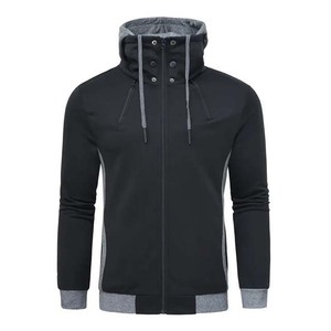 Fabrication de vêtements Sweats à capuche pour hommes Sweats pas cher Prix de gros Basics à manches longues Zip Up Coton Respirant Sweats à capuche pour hommes - Product Image 3