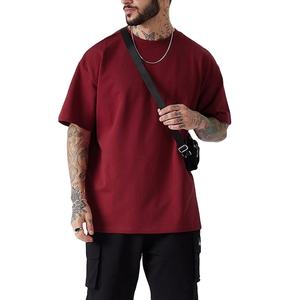 T-shirt en coton pour hommes, vente en gros, écologique, uni, haute qualité, épais, décontracté, personnalisable avec logo 2026 - Product Image 3