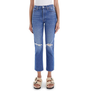 New Casual High Waist Classic Pocket Trousers Wide Leg Pants Denim Girls <b>Jeans</b> Loose Simple <b>Jeans</b> Cargo Pants <b>Jeans</b> <b>Women</b> - Product Image 1