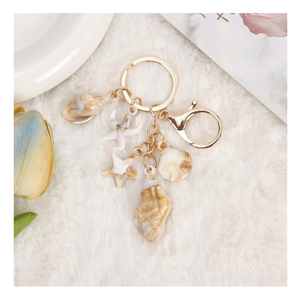 Llavero de Concha Marina 100% Natural, Diseño Oceánico, Acrílico, Bonito y Romántico para Parejas, para Bolsos y Mochilas - Product Image 2