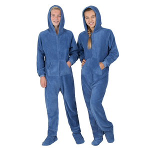 Union JumpSuits Pijamas con pies Familia a juego Sombra Gris Sudadera con capucha Una pieza para niños Niñas Hombres Mujeres - Product Image 5