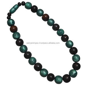 Magnifique collier en résine de perles marron de 12 pouces ensemble de bijoux faits à la main pour femmes et filles pour les occasions de mariage AALIYAN IMPEX Style Love - Product Image 5