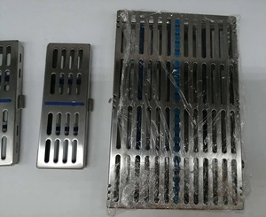 MEDICAB INSTRUMENTS Rack de Cassette de stérilisation dentaire Capacité de 5/10/20 Instruments Revêtement en céramique noire en acier inoxydable Mol - Product Image 4