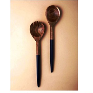 Accesorios Únicos para el Hogar, Juego de Servidores de Ensalada de Acacia, Ecológicos, Aptos para Lavavajillas, Utensilios para Ensalada, Hechos en India - Product Image 6