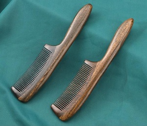 Premium Polished Natural Wood <b>Massage</b> Comb Wide Tooth Hair Detangling <b>Scalp</b> Stimulating for Healthy Hair Growth - Product Image 2
