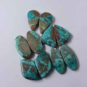 Par de cabujones naturales Shattuckite, mezcla de piedras preciosas sueltas, forma de cabujón a granel, pulido a mano, venta al por mayor, cabujones de piedras preciosas semipreciosas - Product Image 4