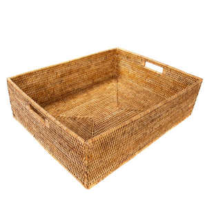 Panier de rangement en rotin naturel pour fruits, linge, armoire et cuisine - Product Image 3