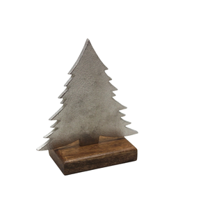 Vente chaude en bois T Lite support naturel fini meilleure forme pour la décoration d'éclairage de Noël ensemble de 2 taille moyenne - Product Image 2