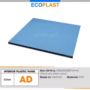 El mejor precio ECOPLAST Paneles interiores de plástico de PVC Estilo de diseño minimalista moderno Tamaño de color personalizado Dormitorio Cocina Baño - Product Image 2