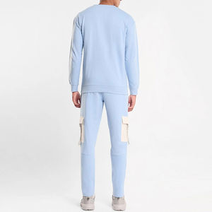 Nueva llegada Venta caliente Slim Fit Manga larga Hombres Sweat Suit para adultos Venta al por mayor Mejor precio Color sólido Hombres Sweat Suit - Product Image 3