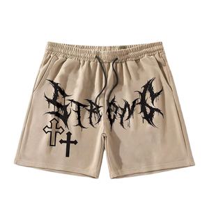 Pantalones Cortos Casuales para Hombre, con Logotipo Personalizado, Deportivos, de Fitness, 100% Algodón, Felpa Gruesa, Lisos, 450GSM - Product Image 1