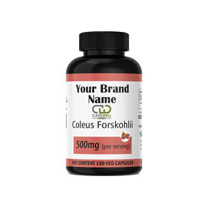 Extracto de Coleus Forskohlii de la mejor calidad, 150 cápsulas de forskolina, 100 por ciento de suplemento de hierbas orgánico certificado, embalaje personalizado - Product Image 1