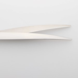 Ciseaux de coupe de toilettage de chien argenté en acier inoxydable incurvé professionnel 9.0 Lefty écologique facile à utiliser - Product Image 5