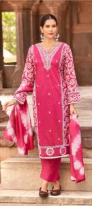 Premium Batik Print Chandelier Bordado y Lace Work Kurtis Set Collection - Product Image 6