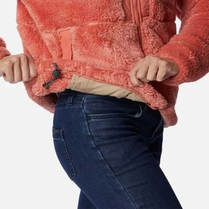 Veste en laine Sherpa à fermeture éclair avec capuche Veste polaire zippée vierge en gros Veste polaire Sherpa personnalisée pour femmes - Product Image 6