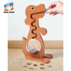 Tirelire chiot en bois vintage une façon amusante pour les enfants d'économiser de l'argent W02A441 - Product Image 1