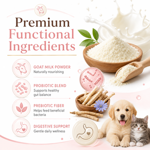 Poudre <span class=keywords><strong>de</strong></span> <span class=keywords><strong>lait</strong></span> <span class=keywords><strong>de</strong></span> chèvre en gros pour animaux <span class=keywords><strong>de</strong></span> compagnie, faible teneur en lactose, substitut <span class=keywords><strong>de</strong></span> <span class=keywords><strong>lait</strong></span> pour chiots, supplément alimentaire probiotique pour le confort digestif des chats, OEM - Product Image 3