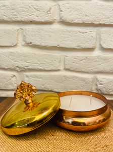 Luxury Handmade Gold Metal <b>Candle</b> Jar with Lid <b>Candle</b> Vessels For Christmas Home Restaurant Hotel Decoration in <b>Bulk</b> - Product Image 2