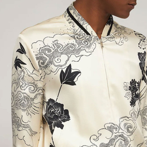 100% coton veste Sublimation impression mode Bomber veste hommes Streetwear Bomber veste pour hommes en gros - Product Image 2