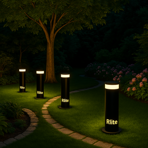 Bolardo de jardín LED para exteriores, iluminación decorativa para caminos, 300mm - Product Image 4