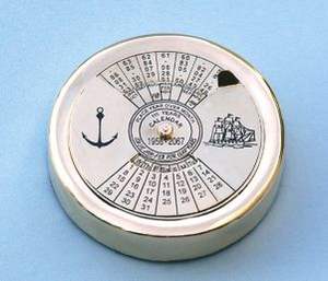 LLavero de latón antiguo de alta calidad, llavero de alta calidad con calendario, tamaño de bolsillo brillante - Product Image 4