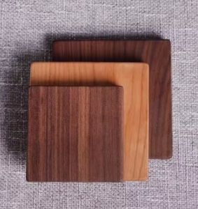 Attractive Eco-Friendly Durable Wooden Coasters for Housewarming Gifts Modern Customized Design <b>Square</b> Shape - Product Image 5