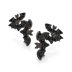 Pendientes de Plata de Ley Jeulia con Forma de Murciélago - Joyería de Insectos con Perlas Vintage de Moda para Fiestas o Regalos - Product Image 3