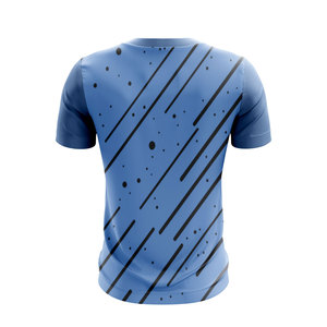 Camiseta de algodón de peso medio lavado con ácido para hombre, ajuste de gran tamaño, cuello redondo suave, manga corta, estilo callejero, diseño de patrón único - Product Image 2