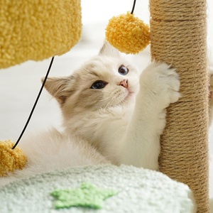 Arbre à chat en sisal, griffoir en forme de figue de Barbarie, support d'escalade multifonctionnel, matériau respirant, <span class=keywords><strong>lit</strong></span> de repos doux - Product Image 5