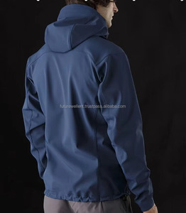 OEM Meilleure veste de randonnée étanche pour hommes Coupe-vent softshell léger doublé polaire avec logo personnalisé - Product Image 5