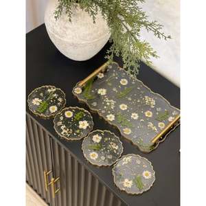 Juego de 4 posavasos de resina de diseño hecho a mano superior con calidad y diseño extra premium a muy buen precio - Product Image 4