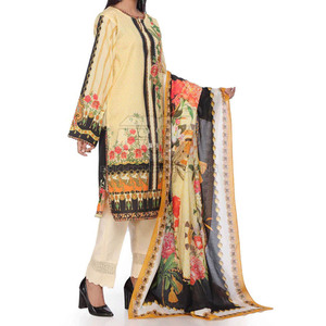 Traje Casual Pakistaní de 3 Piezas con Dupatta Estampada Digital para Mujer, Calidad Premium Personalizada - Product Image 3