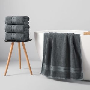 Service OEM Ensemble de serviettes de bain de luxe Meilleure qualité tissée 100% coton pour hôtels Serviette de bain à haute absorption d'eau - Product Image 2