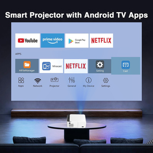 <span class=keywords><strong>Mini</strong></span> Projetor Inteligente T6 com Sistema Android 13, Portátil, Vídeo LED LCD 4K com WiFi 2.4G+5G e BT 5.2 para Home Theater - Product Image 5