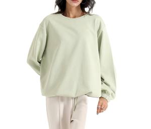 <b>Women's</b> Fashion Winter Sweatshirt Hoodies Knitted Sport Streetwear with Lightweight Letter <b>Pattern</b> Crew Neck Loose Fit Solid - Product Image 2